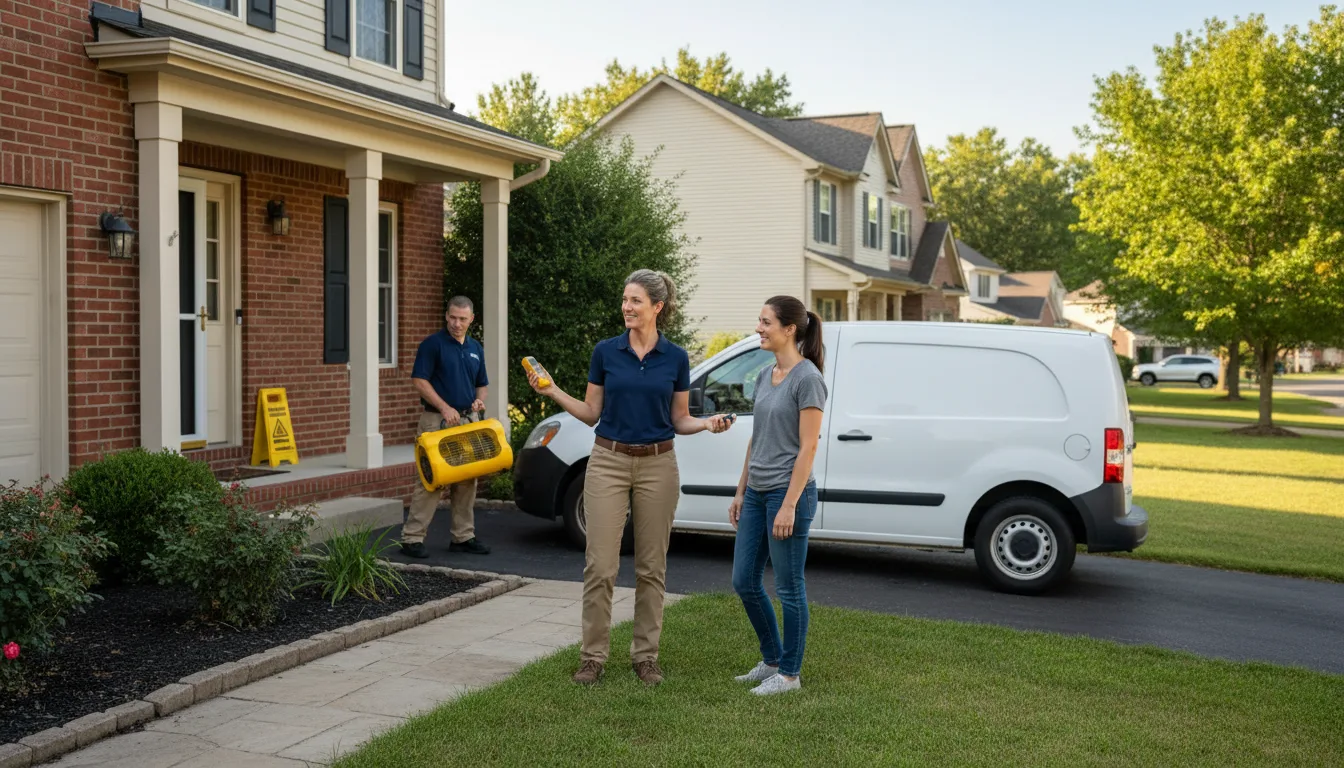 Residential water damage restoration in Dutton, MT